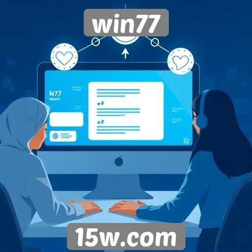Funcionamento do suporte ao cliente no win77